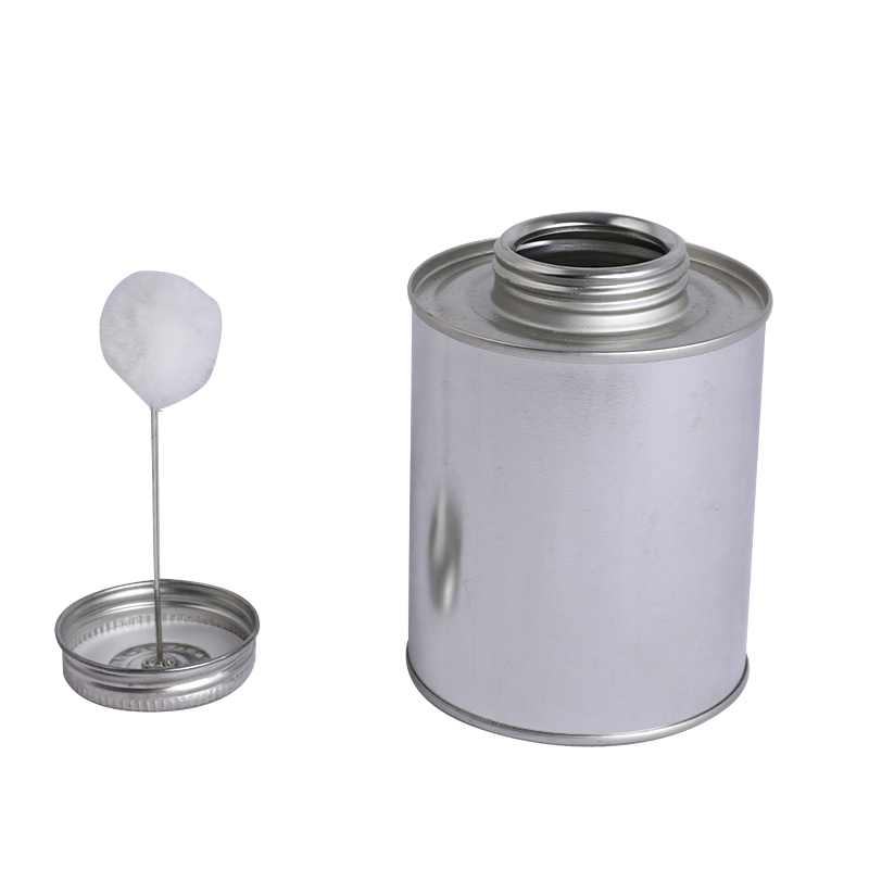 59ml-947ml PVC/CPVC Cement Screw top/Monotop/Unitop Round Tin Can With Dauber Ball Cap