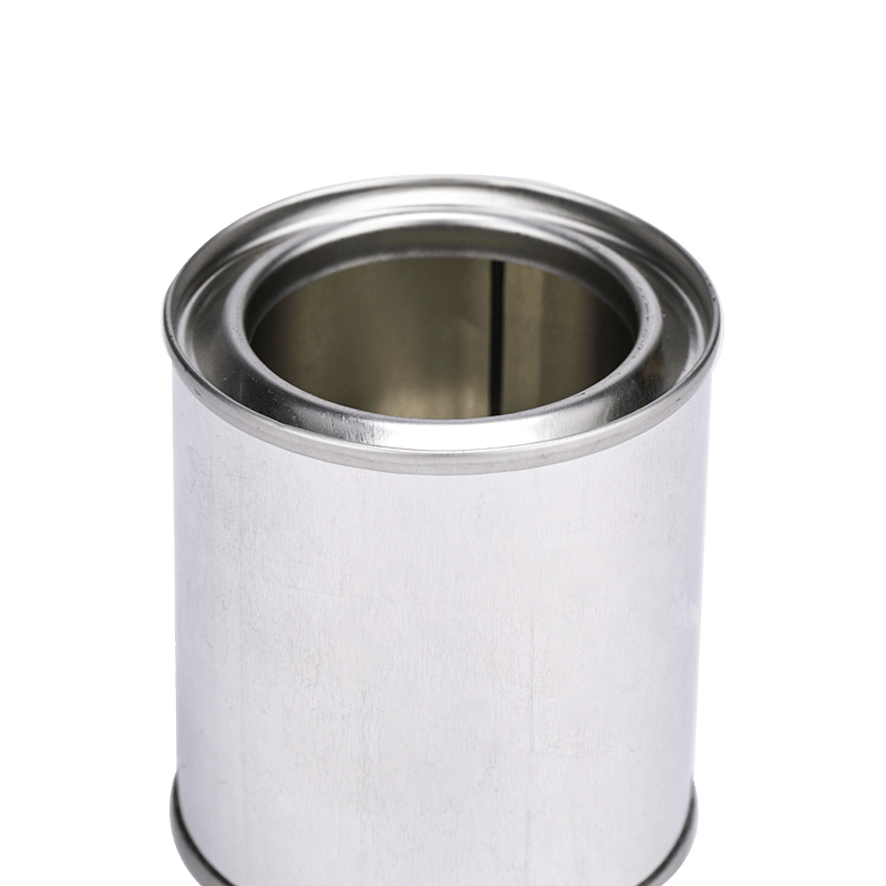 100ml Unlined With Paint/Glue Round Silver Tin Can