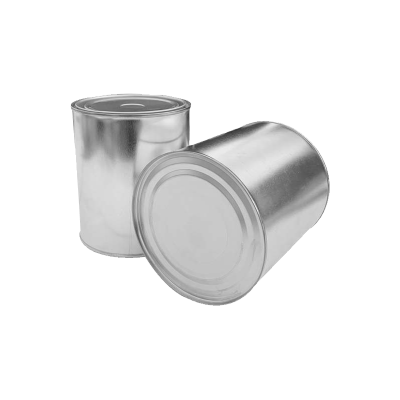 800ml  Unlined Paint/Glue Round Silver Tin Can