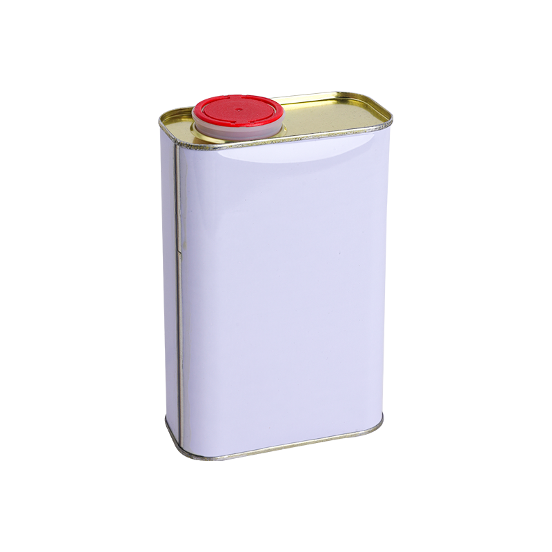 500ml-5L Tin Can With Plastic Lid Silver or White for Oil Packaging