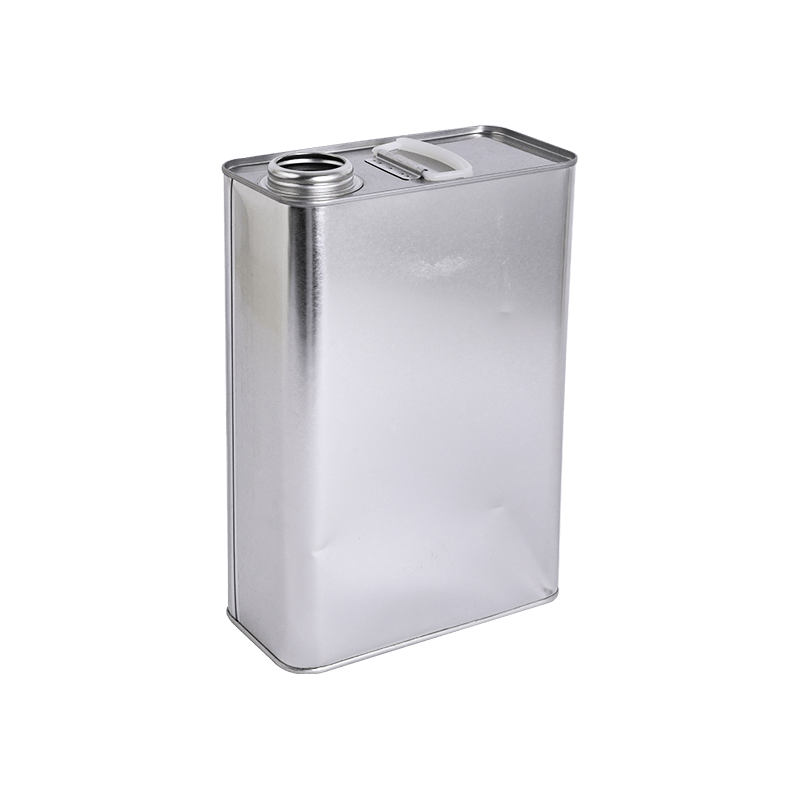 Not Easy To Rust Silver Square Tin Can For Chemical Oil Packaging 