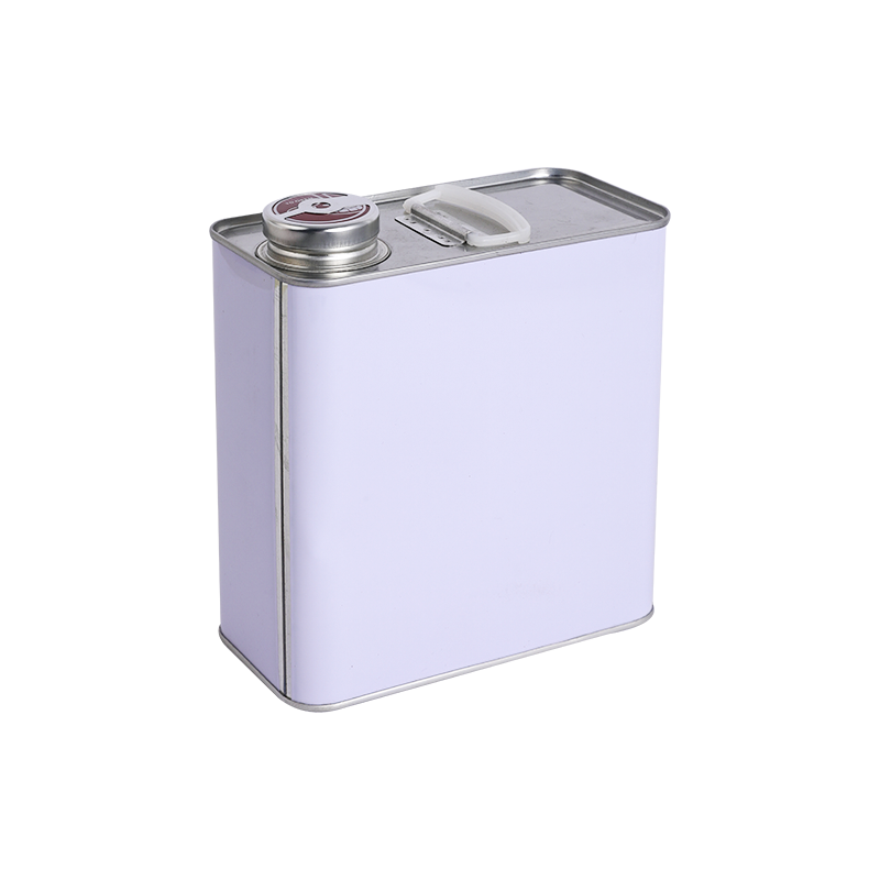 1L-5L Square Tin Can With Squeeze Cap For Chemical Oil Packaging