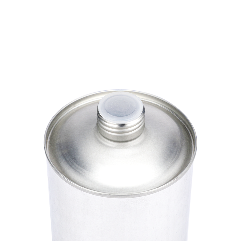 1L/500ml Cleaning Agent Screw Top Tin Can With Plastic Inner Plug And Metal Lid