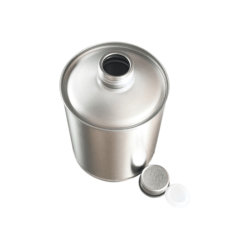 Screw Top Tin Can With Metal Lid For Cleaning Agent Packaging   